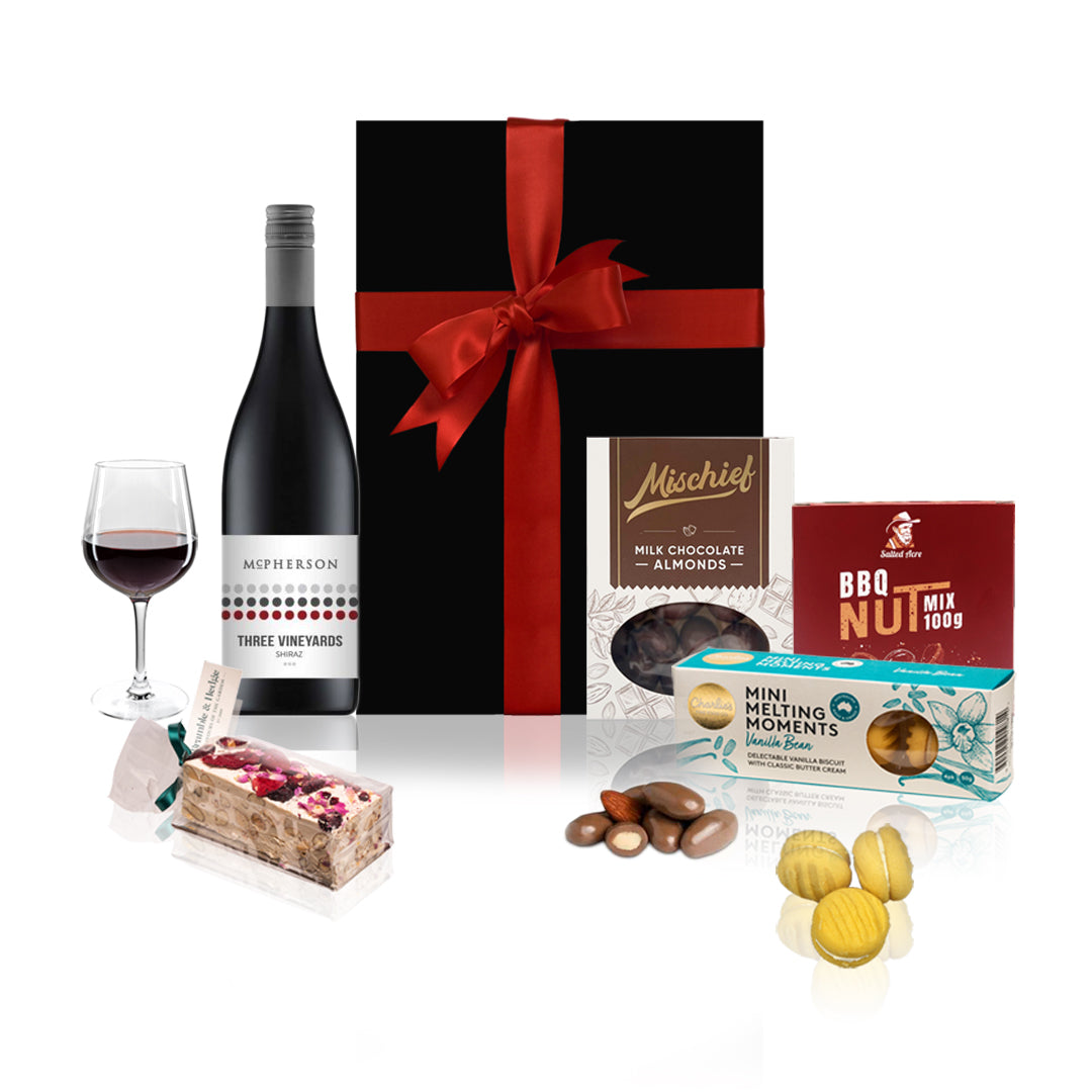 Red Wine & Gourmet Sweets Hamper-0