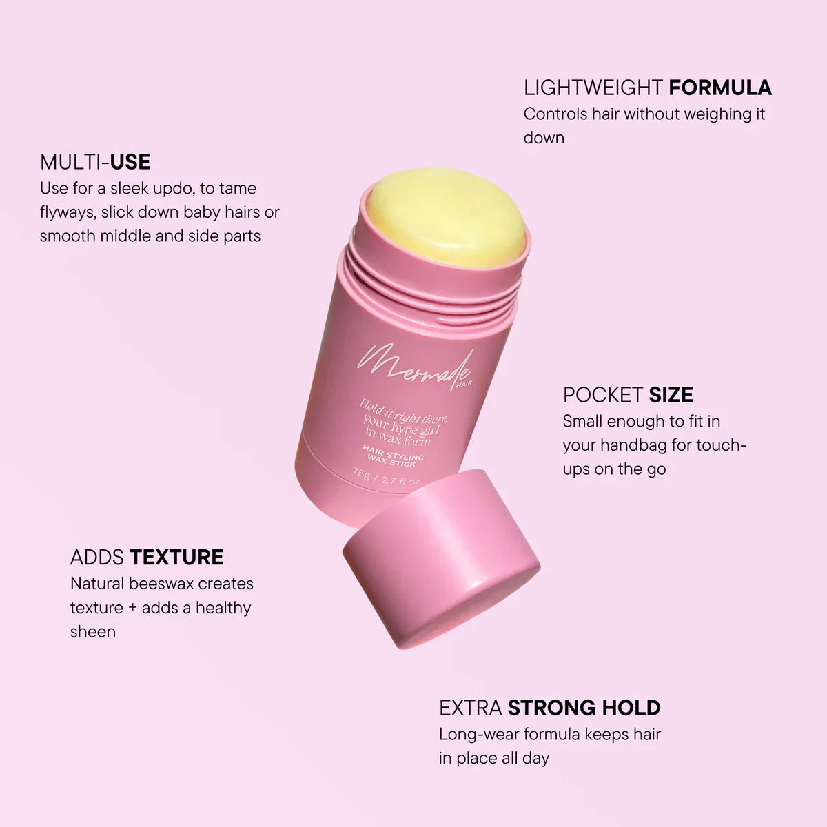 Mermade Hair Styling Wax Stick 15mg-2