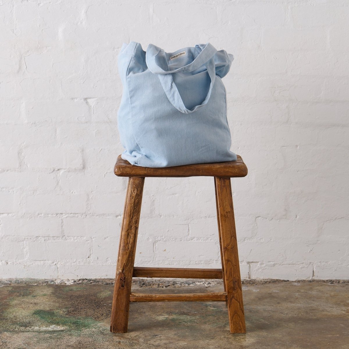 Cord Tote Bag in Baby Blue-1