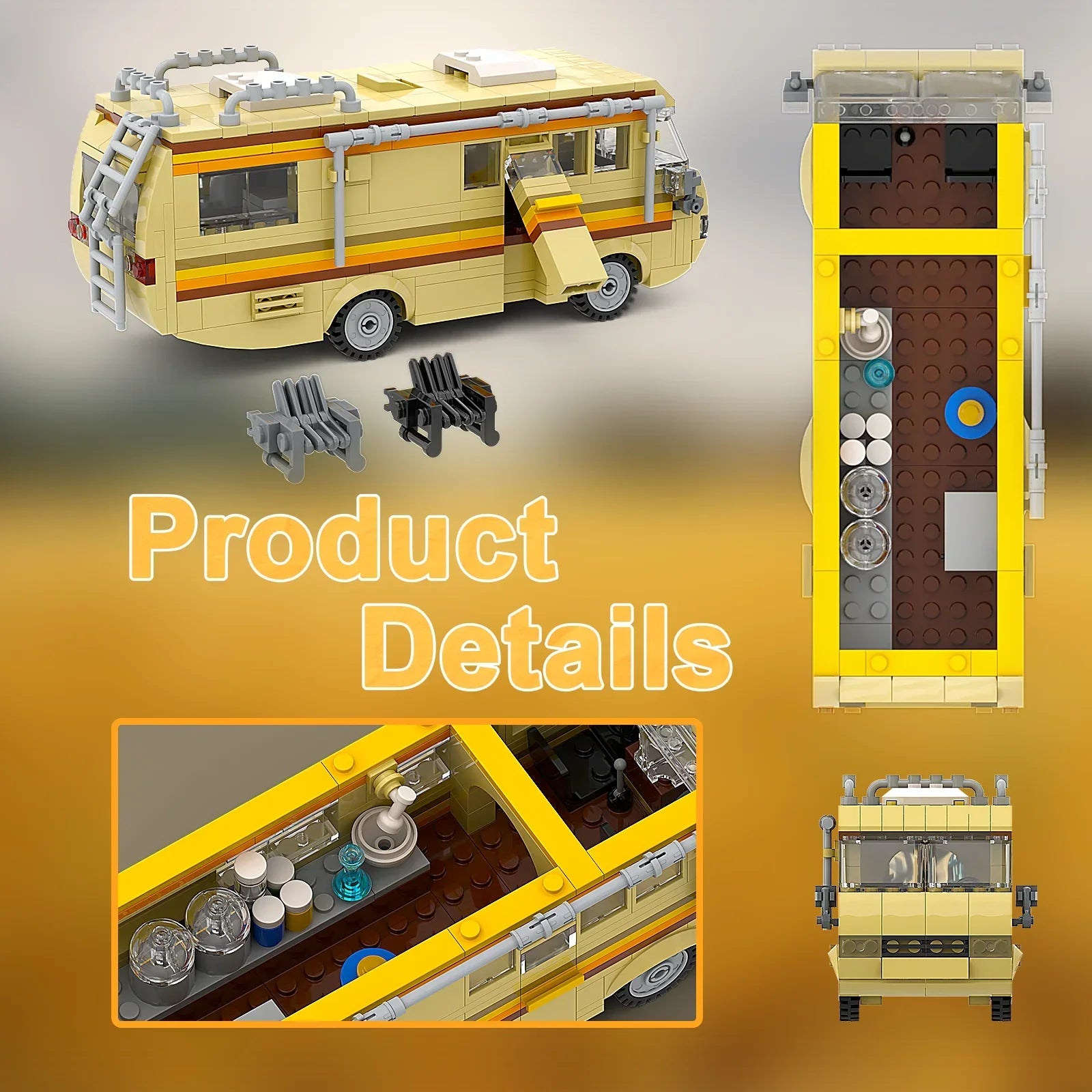 Break Bad RV Camper Building Blocks Toy Set (360PCS)-4