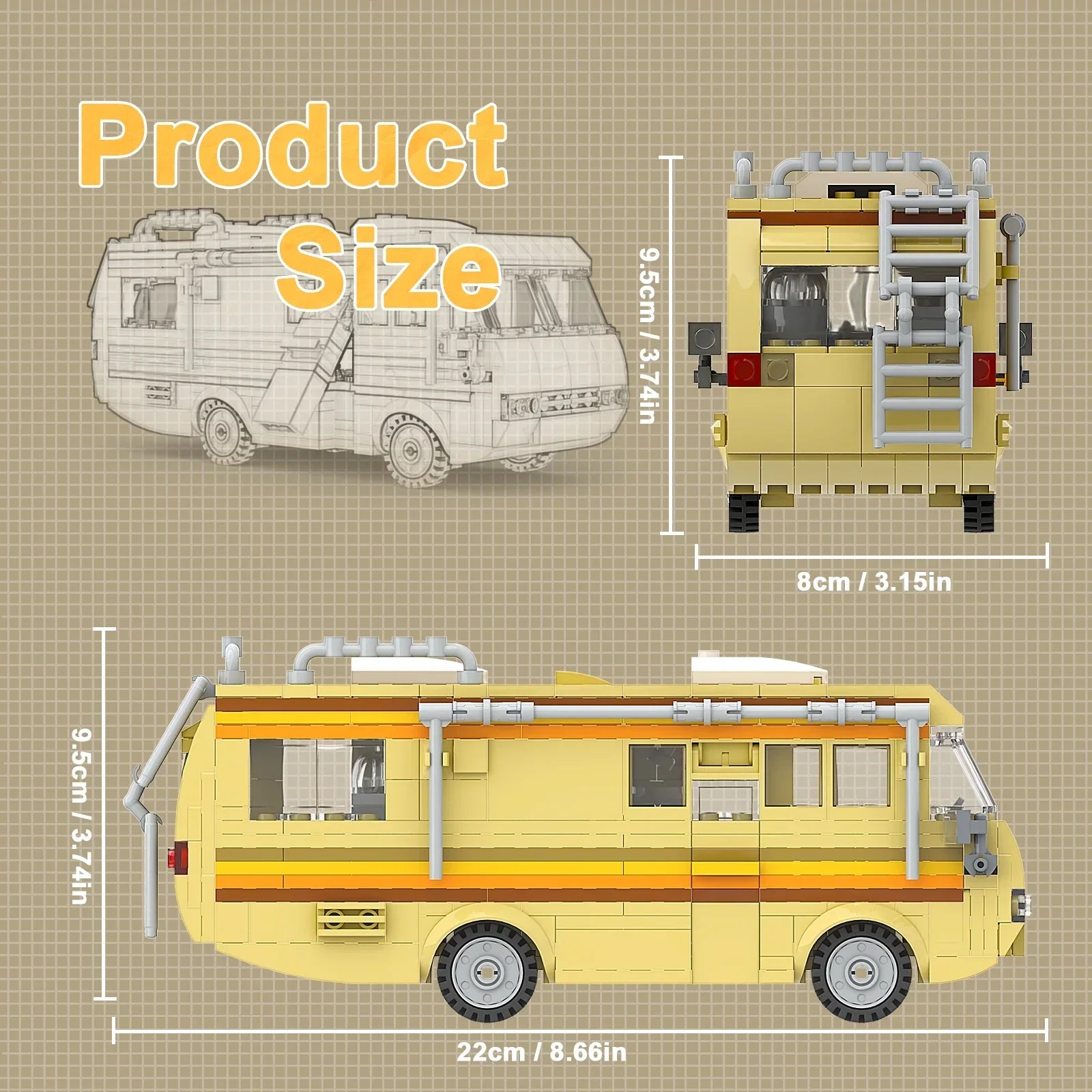 Break Bad RV Camper Building Blocks Toy Set (360PCS)-1