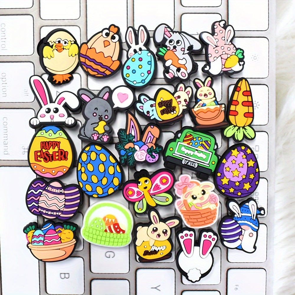 Easter Bunny Shoe Charms Set (23pcs)-4
