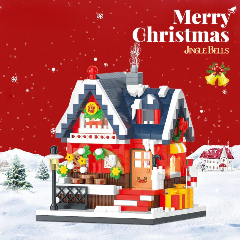 Christmas Candy House Building Blocks Educational Toys-1