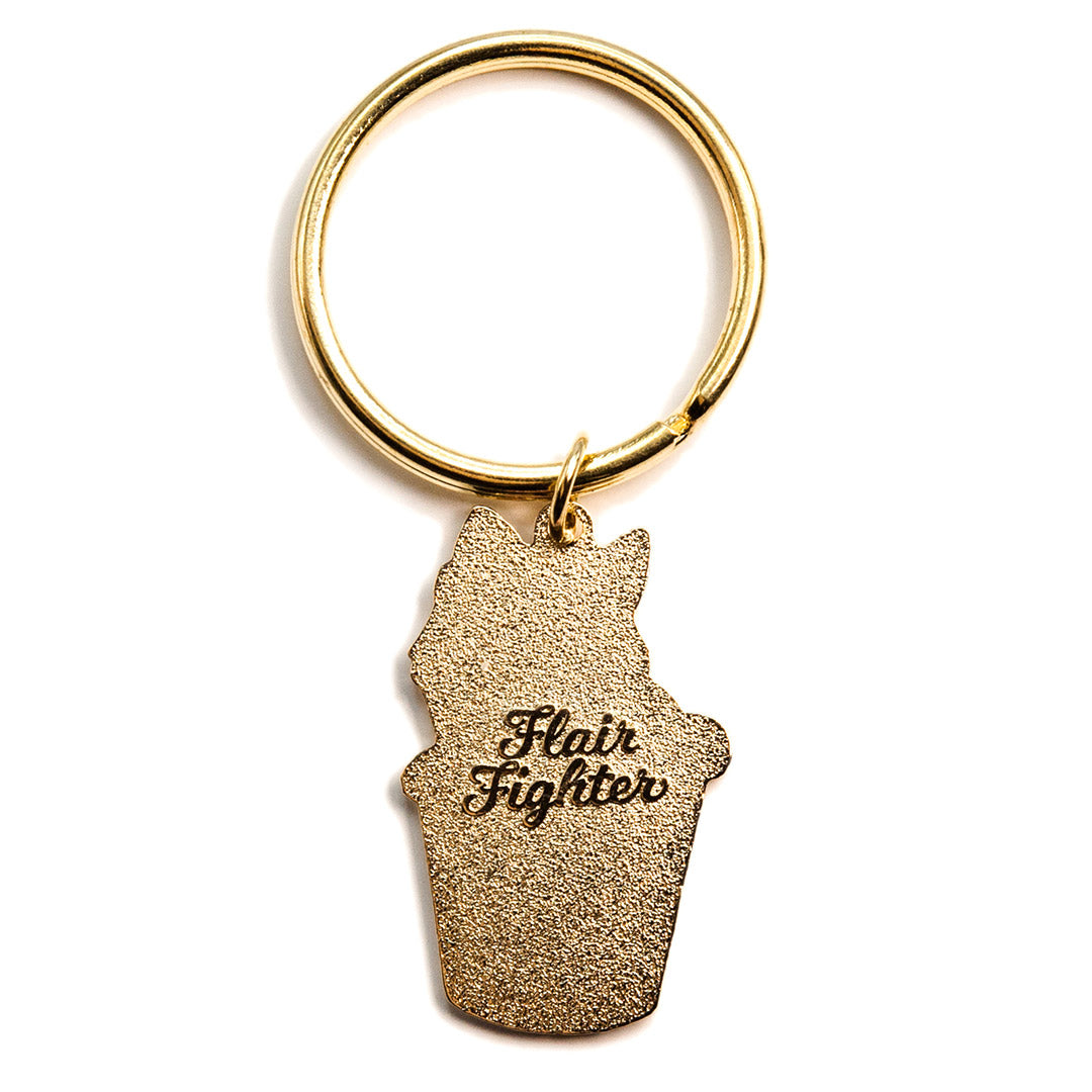 Cat (Cup) Noodles Enamel Keychain-4