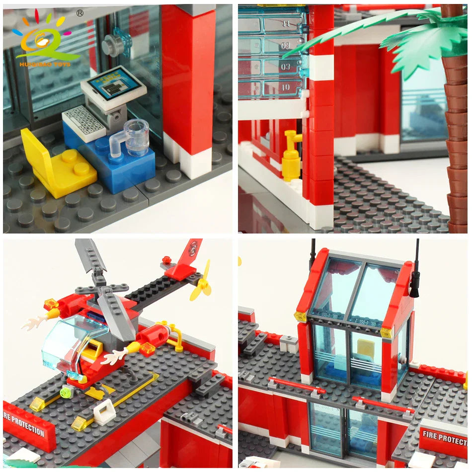 Fire Station Building Blocks Set for Kids (756pcs)-2