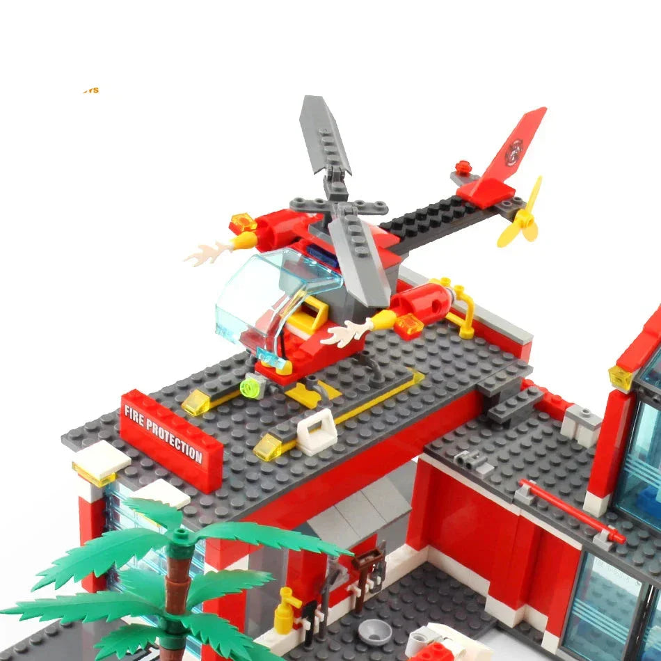 Fire Station Building Blocks Set for Kids (756pcs)-3