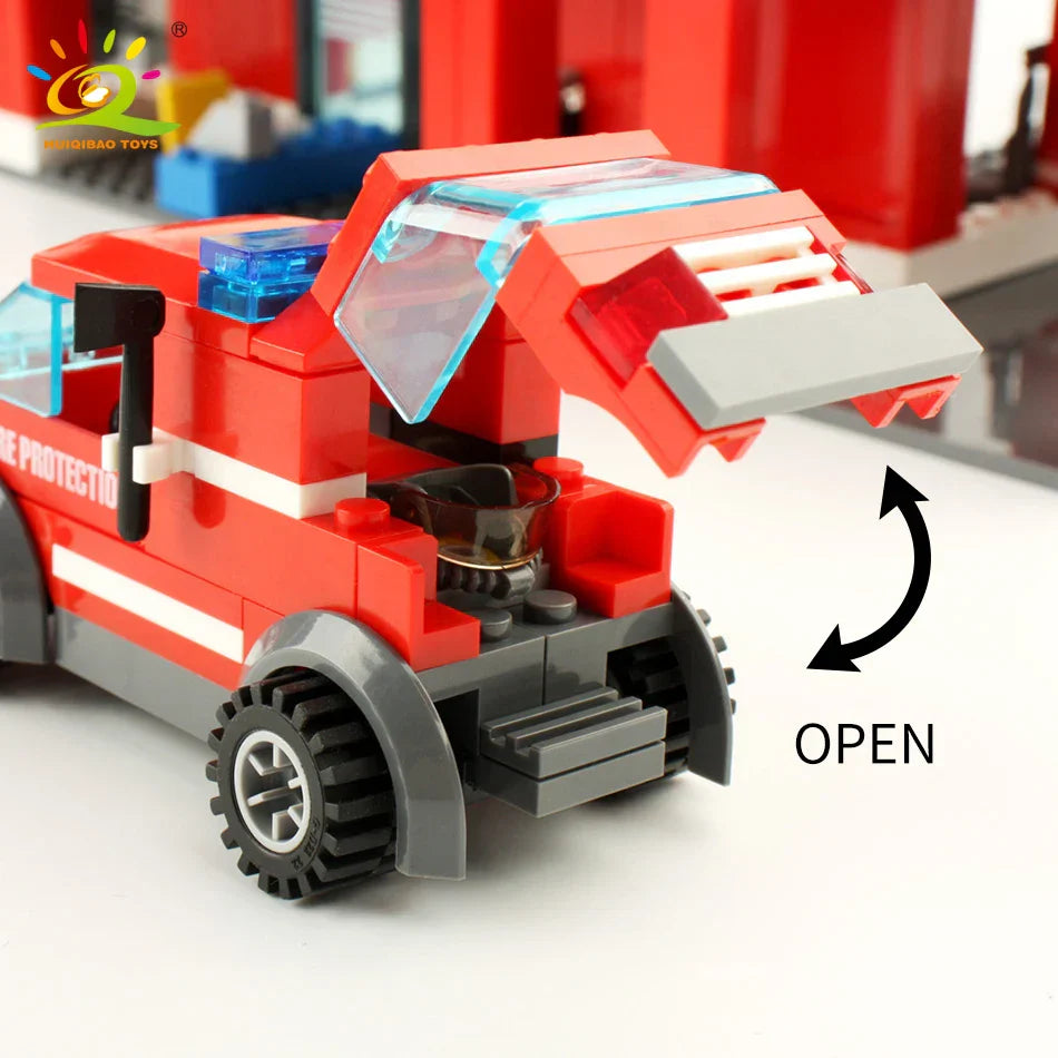 Fire Station Building Blocks Set for Kids (756pcs)-1