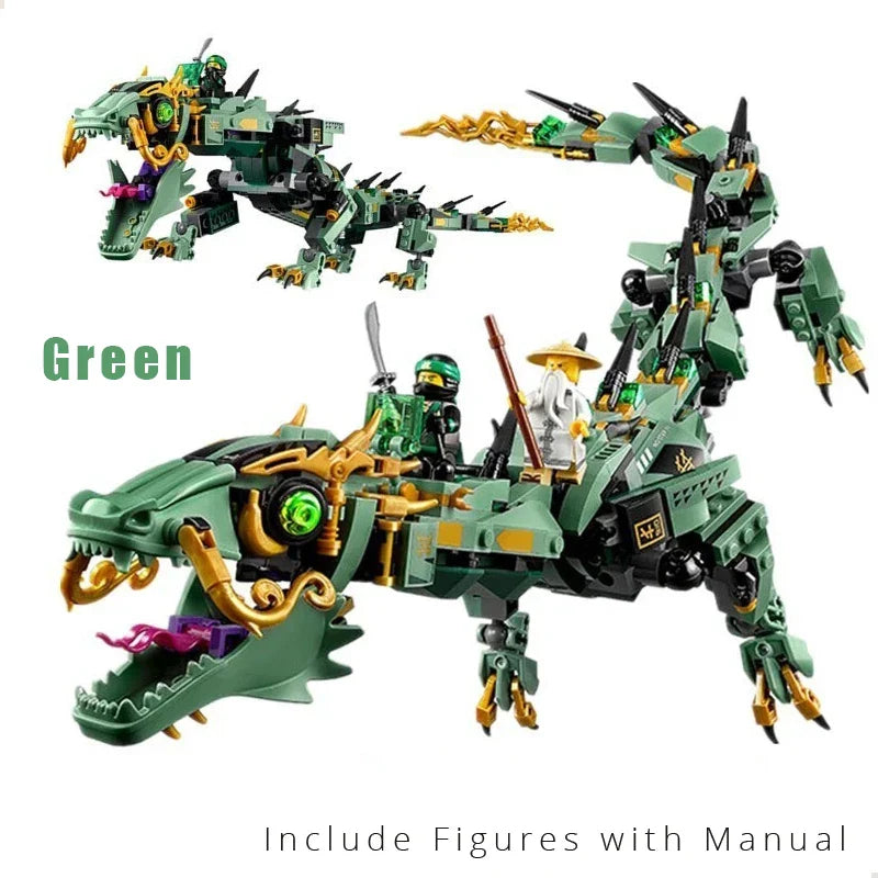 Ninja Mecha Dragon Building Blocks for Kids-4