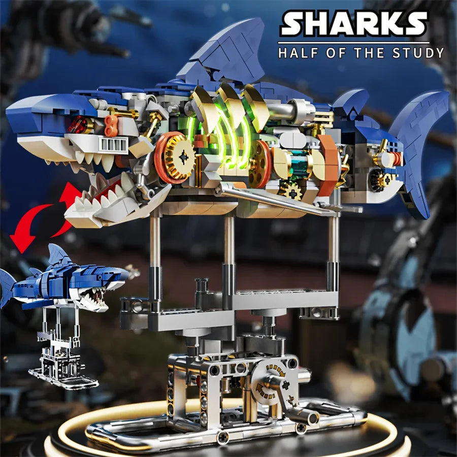 Shark Animal Building Set for Kids-1