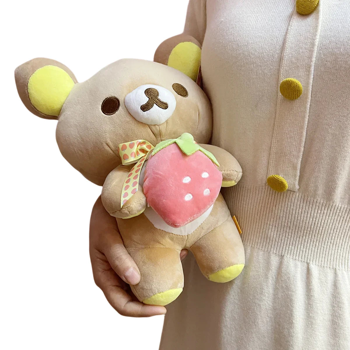 Valentines Strawberry Plush Teddy Bear Stuffed Toy-1