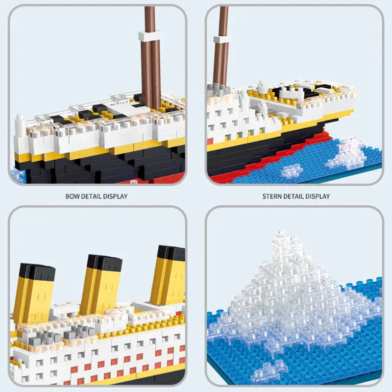 Titanic Ship Toy with LED Light-3