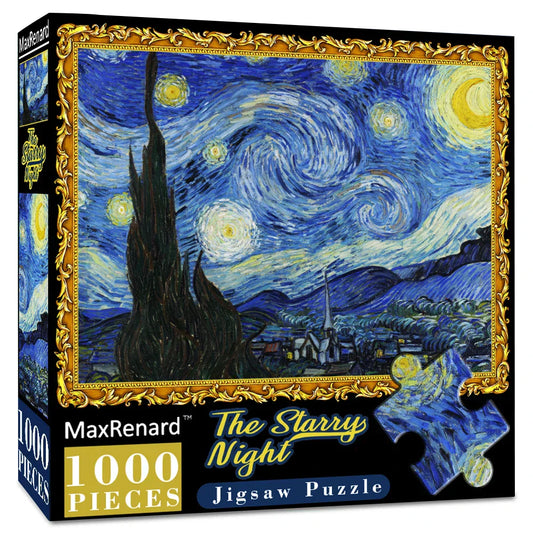 1000 Pieces Jigsaw Puzzle for Van Gogh Starry Night-0