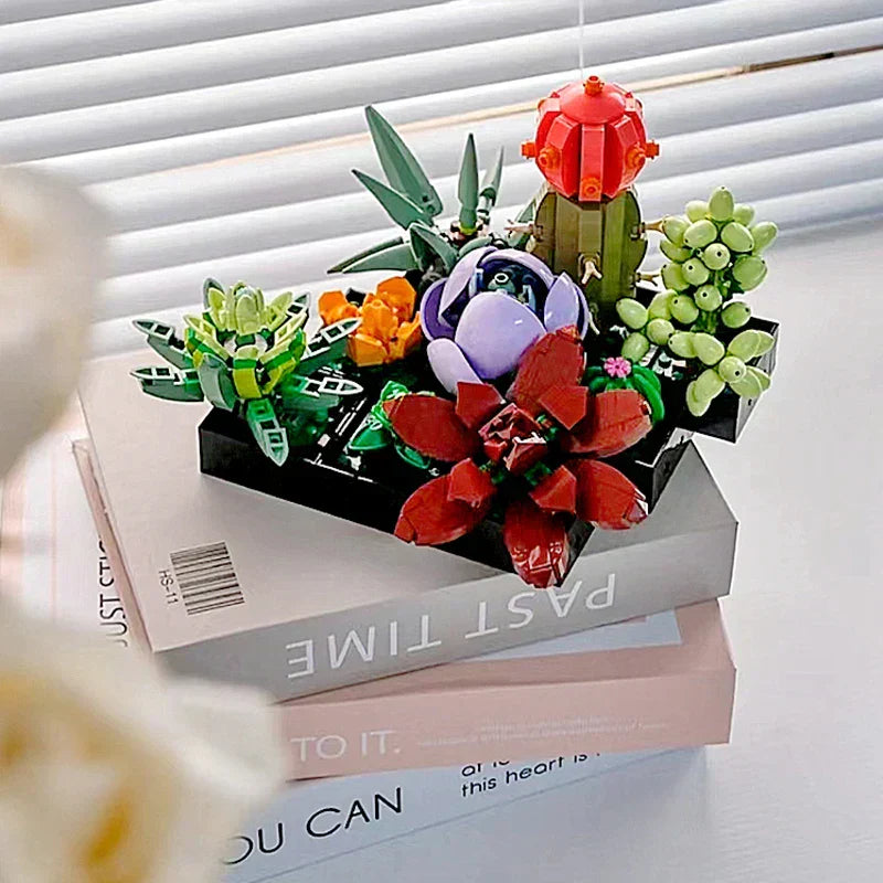 771 PCS 9in1 Succulents Bonsai Building Blocks-2