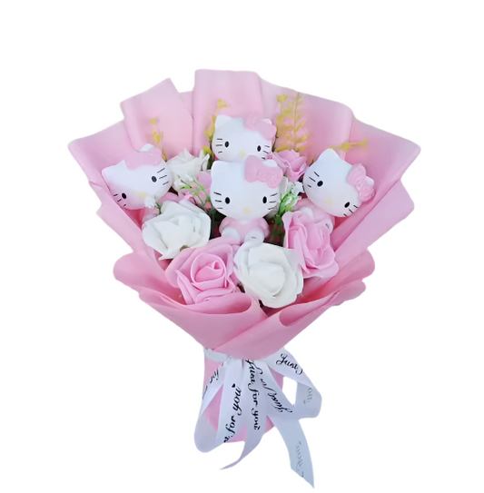 Kawaii Hello Kitty Cat Dolls Bouquet-0