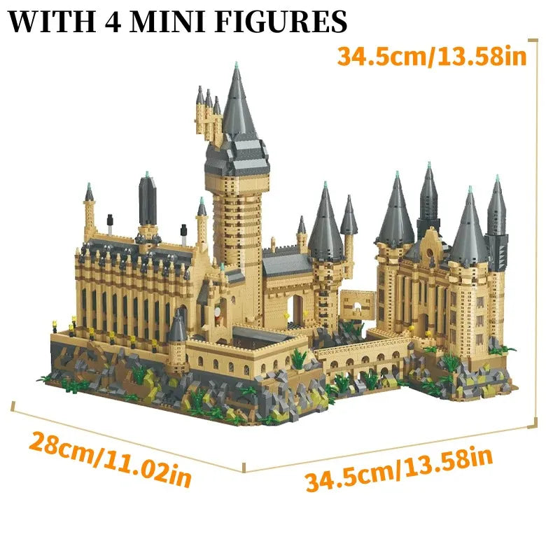 Micro Bricks City Medieval Magic School Castle Set-4