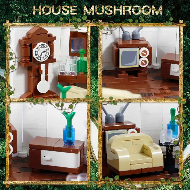 Mushroom House Building Blocks-2