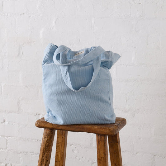 Cord Tote Bag in Baby Blue-0