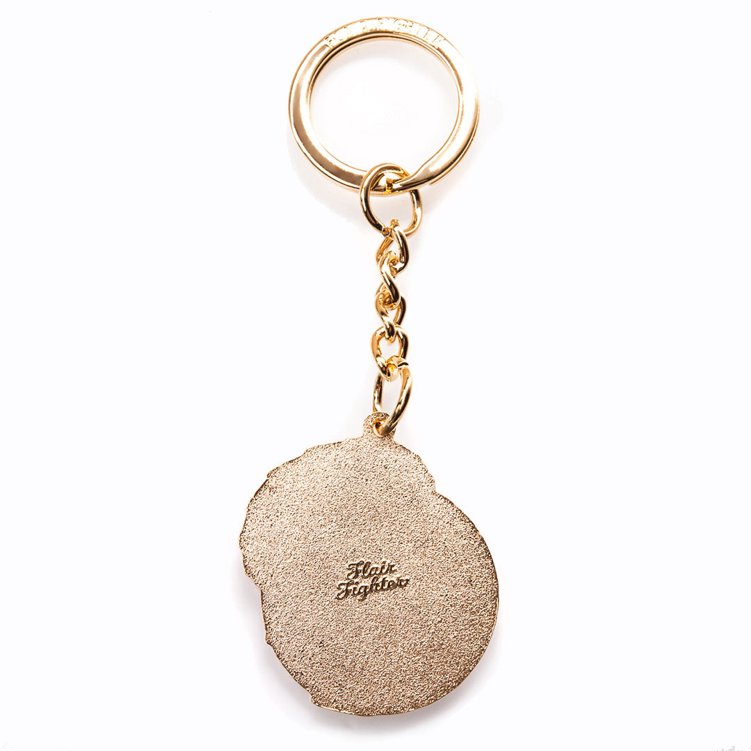 Kimono Cat Enamel Keychain-2
