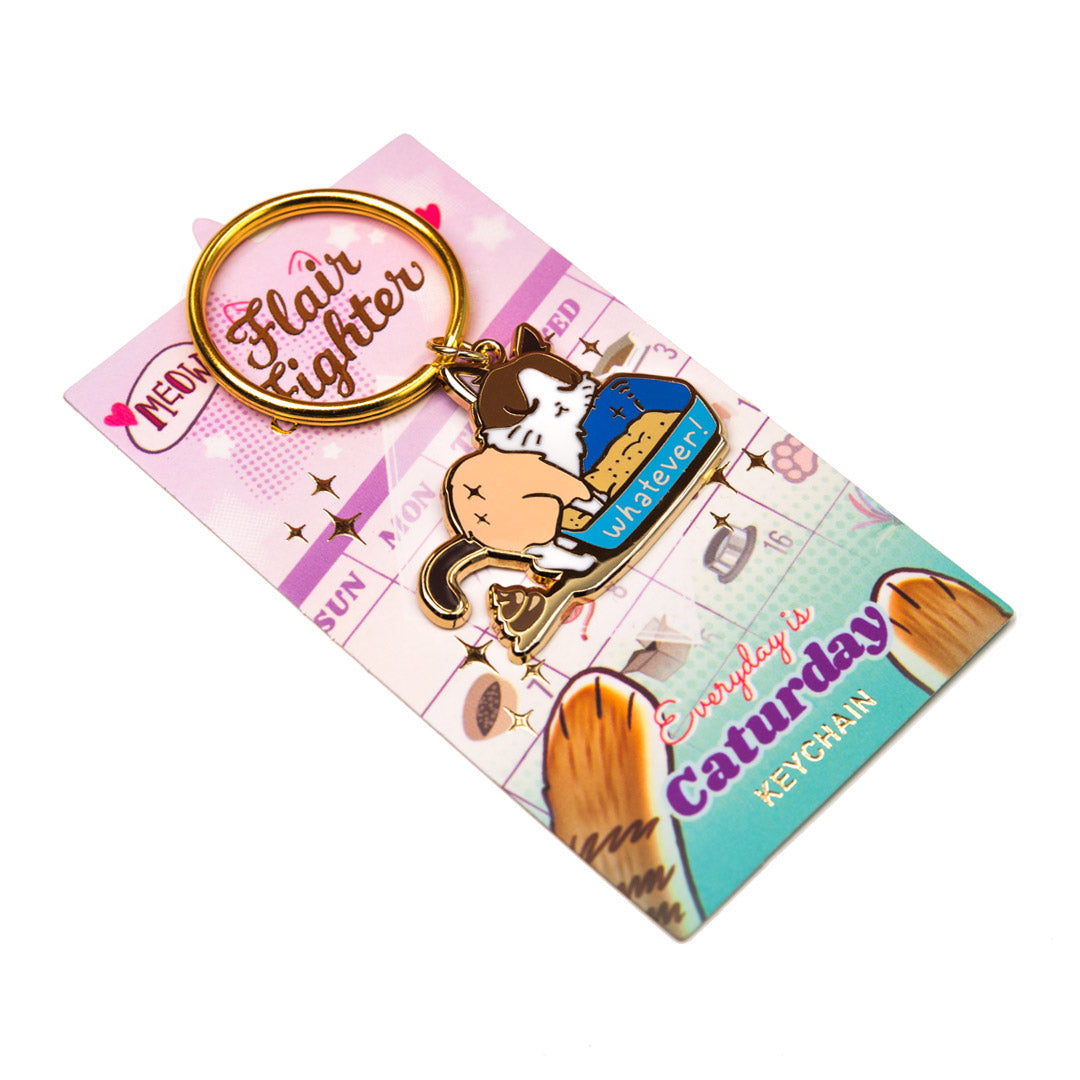 Whatever (Snowshoe Cat) Keychain-4