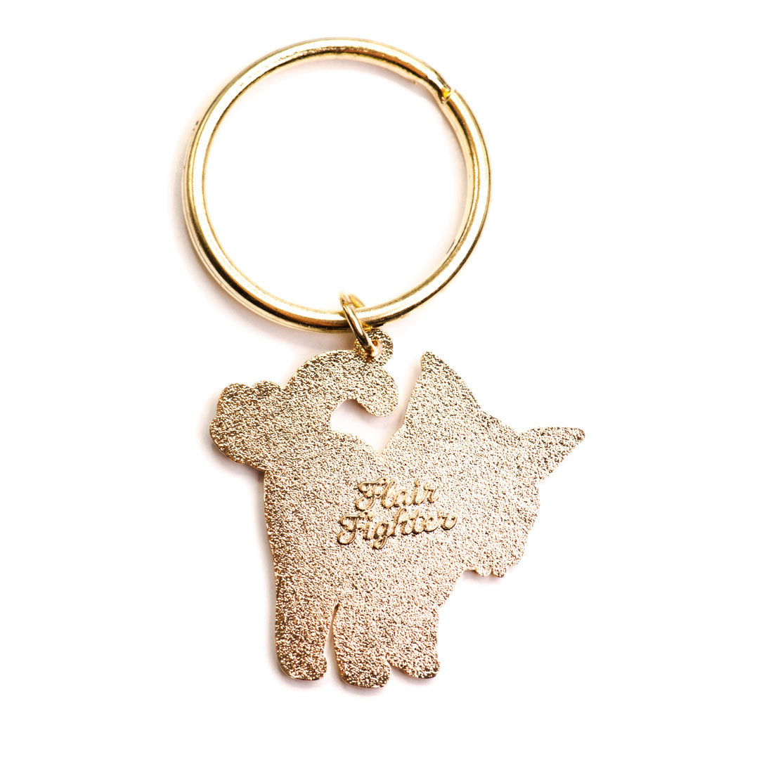 Cat Fart Enamel Keychain-4