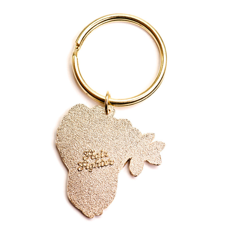 Hang in There Upside Down Sloth Enamel Keychain-4