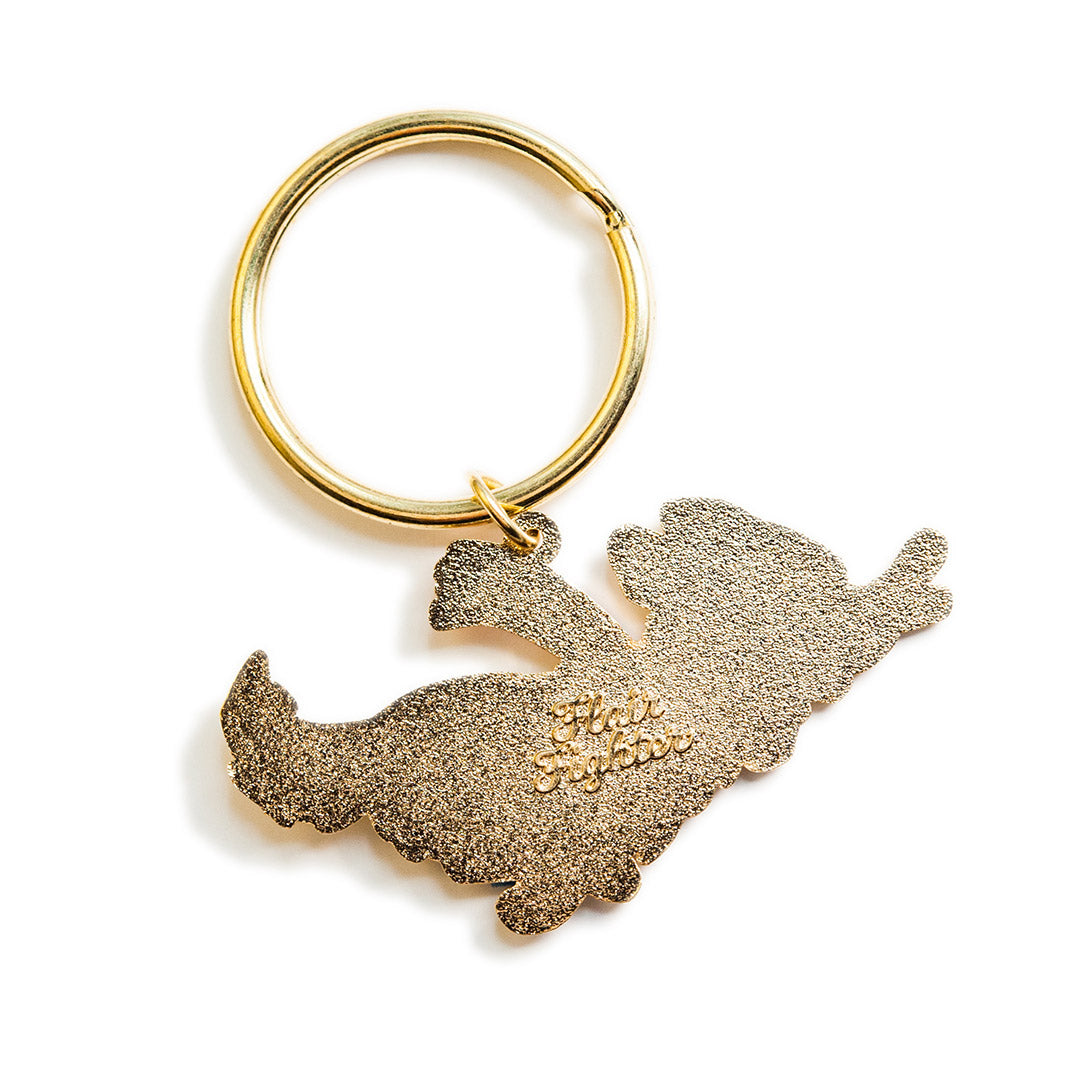 Playtime Golden Retriever Enamel Keychain-4
